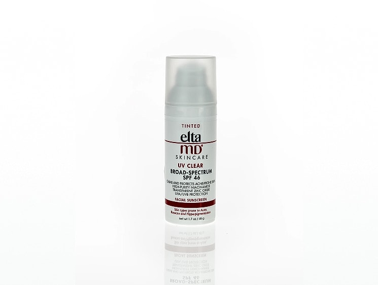 EltaMD tinted facial sunscreen SPF 46 bottle.