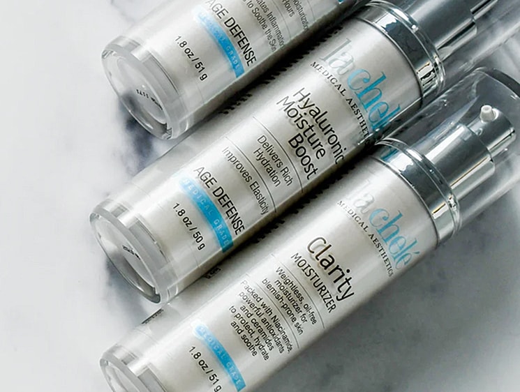 Skincare serums for hydration and anti-aging.