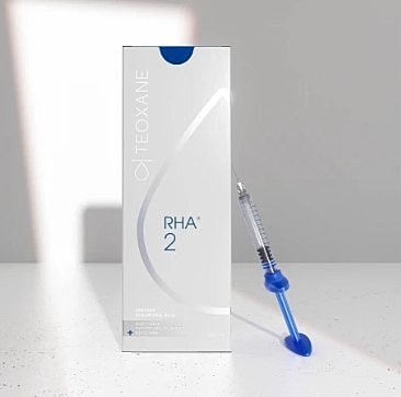 Teoxane RHA 2 syringe and packaging.