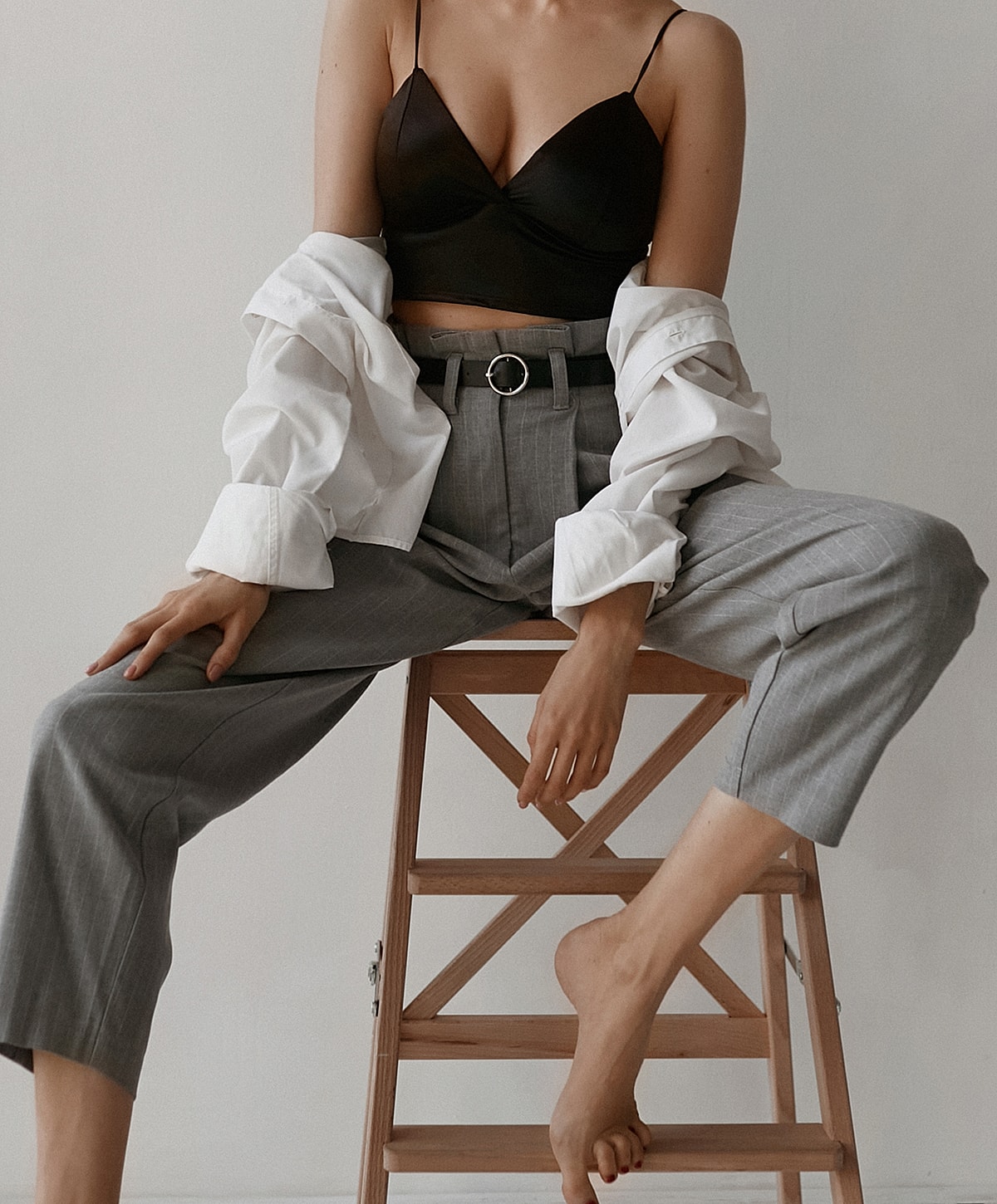 Before and after aesthetic treatment results.