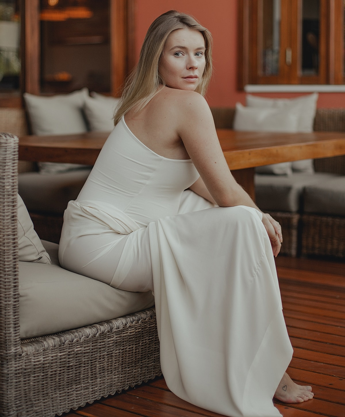 Medical professional preparing patient for procedure.