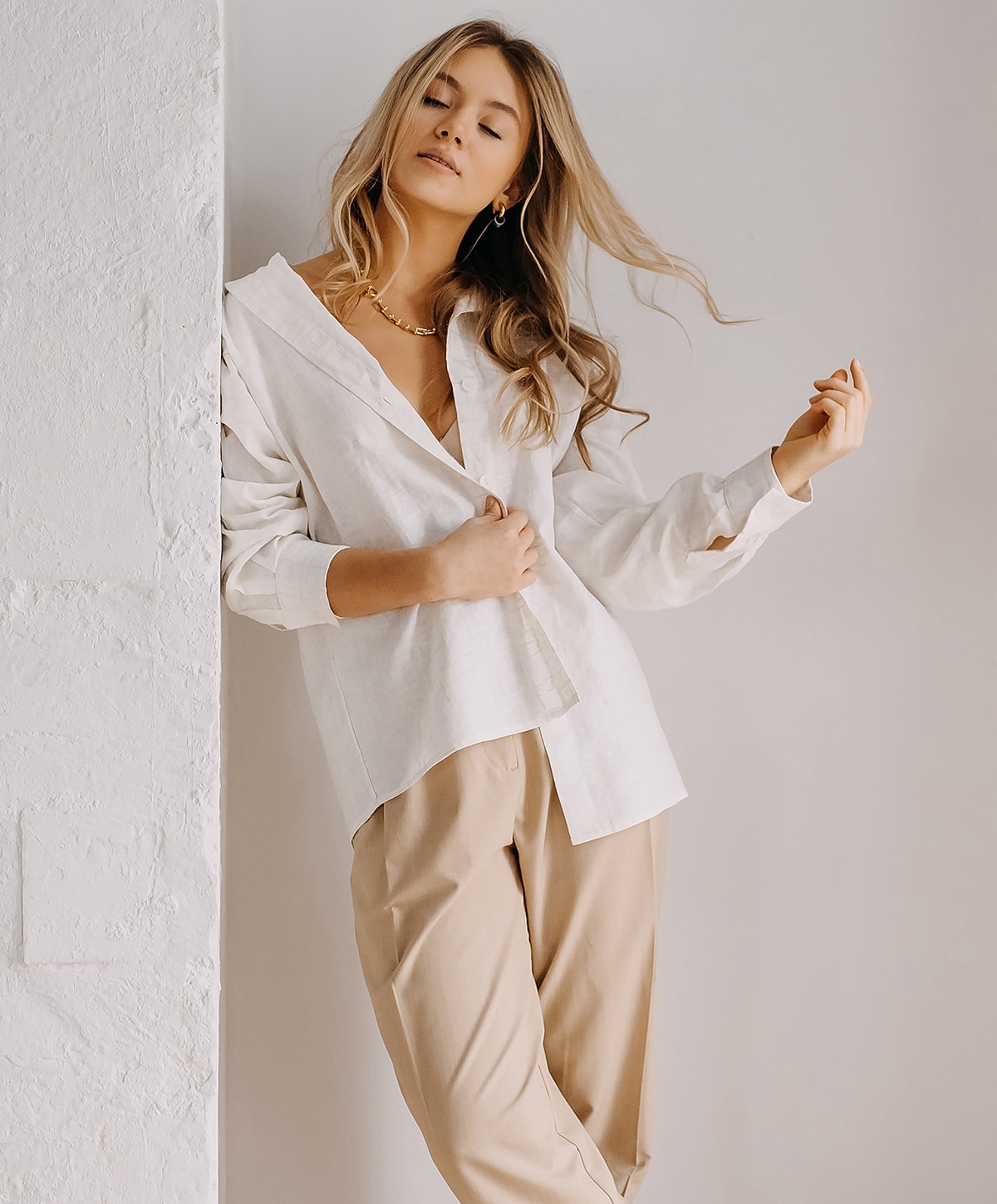 Medical professional preparing patient for procedure.