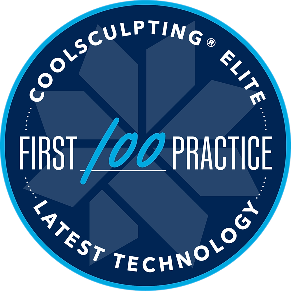 CoolSculpting Elite first 100 practice badge.