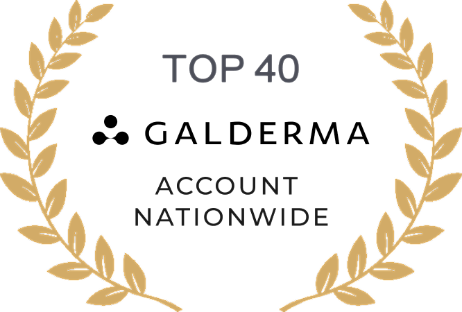 Top 40 nationwide account recognition graphic