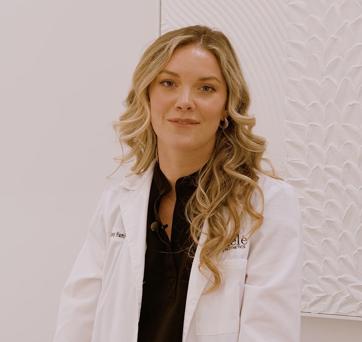 Healthcare professional in a clinical setting.